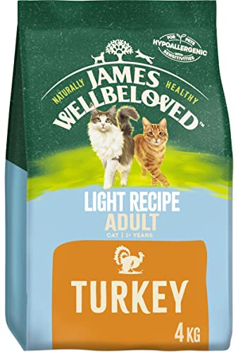 James Wellbeloved Adult Light Turkey 4 kg Bag, Hypoallergenic Dry Cat Food