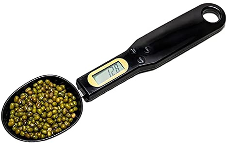 Digital Spoon Scales Precise to 0.1 g Scales up to 500 g Measuring Spoon Baking Scales for Cooking Food with Switchable LCD Display Unit/Data Lock Function