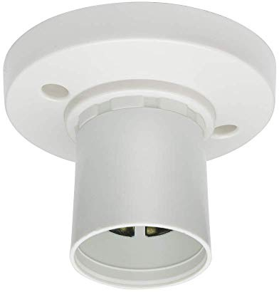 Knightsbridge takrosett för lampa, Urea, vit