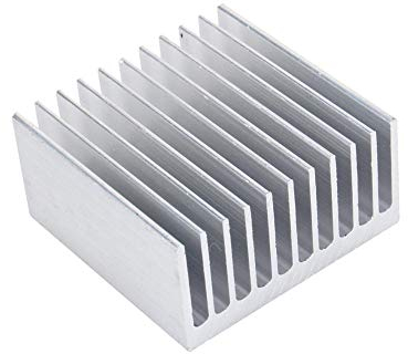 Dissipateur de chaleur en aluminium, dissipateur de chaleur en aluminium d'amplificateur de radiateur, bonne conductivité thermique, dissipateur de chaleur, ailette de refroidissement 40 40 20 MM 11 d
