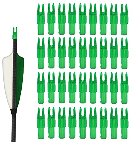 Hosolee 36 Pack Arrow Nocks ID 6.20mm/.244inch Insert Tails for Archery Hunting Target Shooting