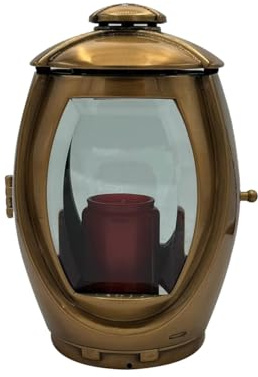 Grablaterne aus Bronze Gold Grableuchte Grablicht Grablampe stillvoll elegant