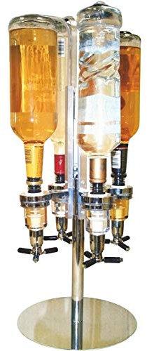 MXXHFC Weinspender Alkoholflaschenspender Trinkausgießer Barzubehör Werbeinversion 4-Stationen-Schnapsspender Bar Butler Weingeschenke und -zubehör