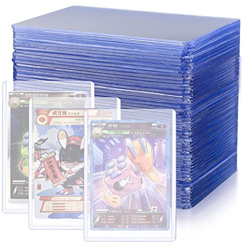 50 Stück transparente Kartenhüllen, Standard-Toplader, 76 x 101 mm Kartenschutzhalter, Sammelkartenhüllen, Deckschutz, kompatibel mit Pokemon Sports Game MTG Yugioh Karten