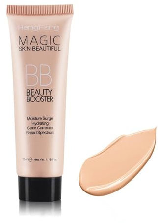 HERBENJOY BB Cream LightWith SPF,Hydrating Full-Coverage Foundation&Concealer Cover Blemishes,Color Correcting Cream,Tinted Moisturiser Face Women For All Skin Types- Evens Skin Tone