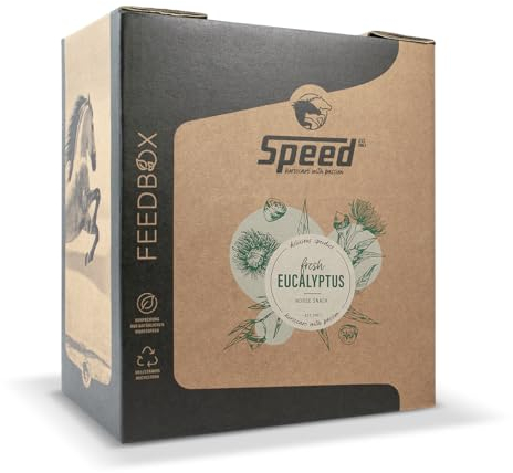 Speed Delicious speedies Eucalyptus -FEEDBOX, 8 kg, Superleckeres Ergänzungsmittel mit Eukalyptus Geschmack für Dein Pferd