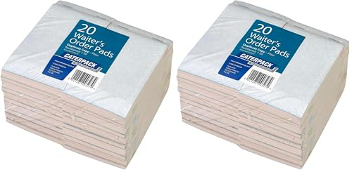 Caterpack by Robinson Young - Waiters Order Pads Duplicate Copy, 20 Pads for use in Restaurants, cafes, and Bars (Pack of 2)