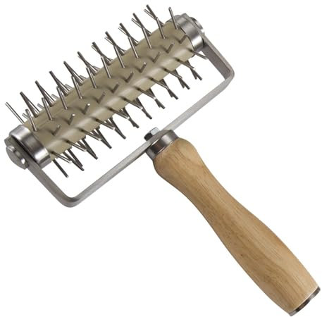 Pizza Dough Docker, Pastry Lattice Roller Cutter Pizza Hole Puncher Pizza Pin Roller for Make Cookie Dough, Pizza Crust, Pastry Dough