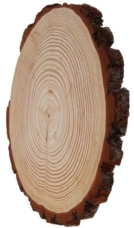 KONTONTY Trittplatten Garten Holz 12 Zoll Wetterfest Runde Platten Für Garten Und Hof