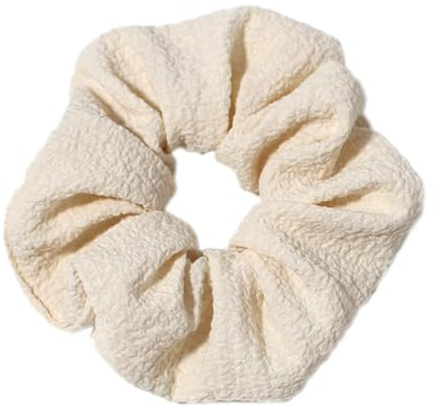 6 Stück Haargummi für Damen,Weich Haarringe,Große Elastisch Scrunchies,Niedliche Haarbänder Haarschmuck,Zopfgummis Pferdeschwanzhalter Haarband für Frauen,Beige