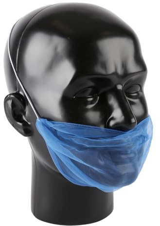 100 Stück Bartschutz Micromesh, FRANZ MENSCH, blau, Nylon, hygienisch