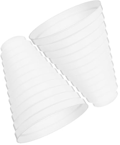 HOMOCONO 2pcs Range Hood Duct Reducer Ducting Connector for Heating Air Ventilation Systems Fittings Kitchen Hood Replacement Extractor Fan Connector