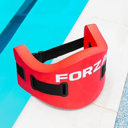 FORZA Jogginggürtel zum Schwimmen | Einstellbare Auftriebsunterstützung für Wassertraining | Ideal für Aqua-Aerobic, Rehabilitation und Fitness | Erhältlich in Rot, Gelb und Blau