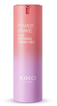 KIKO Milano Power Shake Diva Refining Cream 3In1, Crema Viso 3In1: Idratante, Primer, Illuminante
