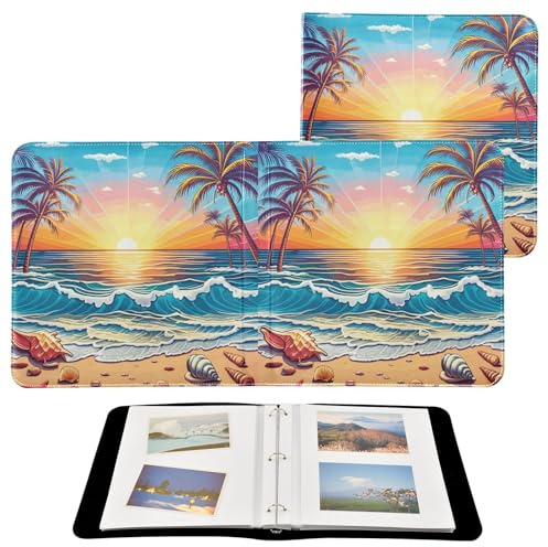 JUMBEAR Grande album fotografico autoadesivo con 20 pagine, album fai da te, per matrimoni, famiglia, bambini, vacanze, spiaggia, tramonto