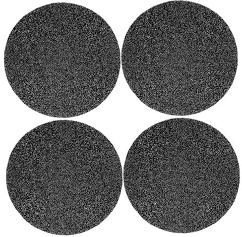 YARNOW Activated Carbon Compost Bin Replacement Pads 4pcs 7.25inch Activated Kitchen Filter Pads for Compost Bin Kitchen Countertop Odor Control