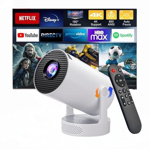 Technyon HY300 ultra 2025 | 1080P Full HD WiFi Projector with Android 11.0 – 12000 Lumens Portable Home Theater & Outdoor Movie Projector | Screen Mirroring for iOS/Android | Gaming & HDMI Compatible