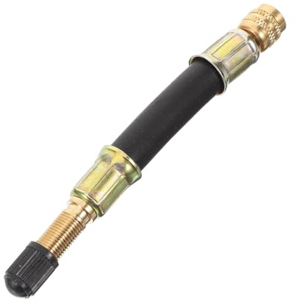 Sosoport Prolunga per Valvola Pneumatici Doppia Ruota Tubo Gonfiaggio Rapido per Compressori Aria e Gonfiatori Facile Installazione e Resistente Accessorio per e Biciclette