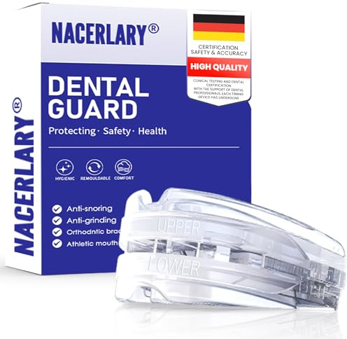Anti Russamento Notturno, Dispositivo Anti Russamento, Snore Stopper Denti Bocca Guardia per Sviluppa Abitudini di Respirazione Nasale