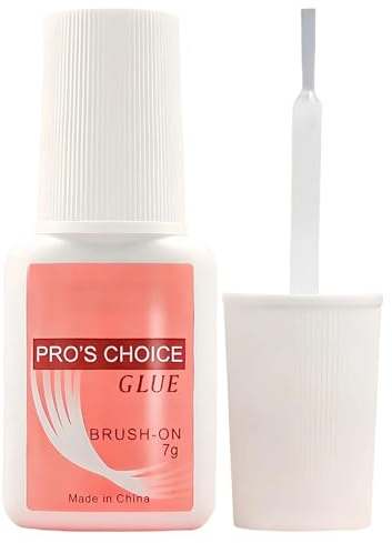 Nail Glue Extra Strong for Acrylic Nails, Super Nail Glue with Brush for Repair, Long Lasting Strong Tip Adhesive, Professional False Nails Glues for Salon & Home Use