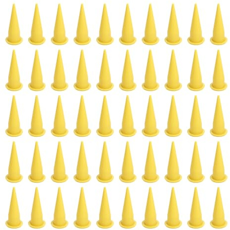 50PCS Caulking Gun Tips Nozzles, Cone Caulking Nozzles Set Caulk Extension Nozzle Tip to Spread the Caulking, Reusable Caulk Finisher Kit Caulking Nozzle Tips for Sealant Glue