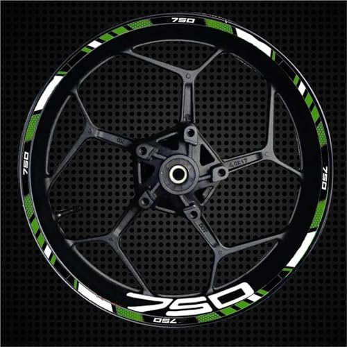 Calcomanías Ruedas Pegatinas para Llantas De Motocicleta para Kawasaki para Z750 para Z 750 Juego Pegatinas Reflectantes A Rayas Resistentes Al Agua Completo Llanta Adesivos Moto