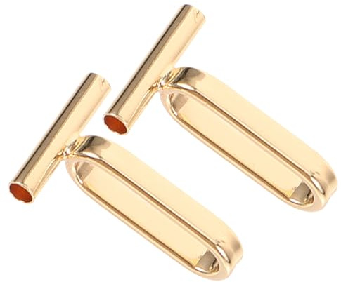 COOPHYA 2pcs Horizontal Brooch Pin to Necklace Converter Adapters for DIY Jewelry Making Light Gold Metal Brooch to Pendant Conversion Kit for Handmade Craft Supplies