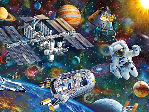 Ravensburger Kinderpuzzle - 12692 Expedition Weltraum - Weltall-Puzzle für Kinder ab 8 Jahren, mit 200 Teilen im XXL-Format