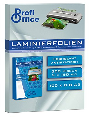 ProfiOffice® Laminierfolien, 2 x 150 Mikron, DIN A3, 100 Stück (19063)