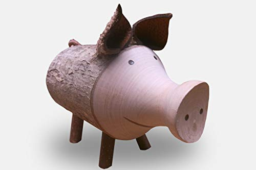 FVLFIL Waldfabrik Flaschenöffner aus Holz in Form eines Schweinchens