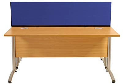 Panelwarehouse Straight Desk Divider Partition Screens Desktop 1200mm x 400mm x 400mm - Pinnable Double Sided Fiesta Fabric Celebration � 12 Colours