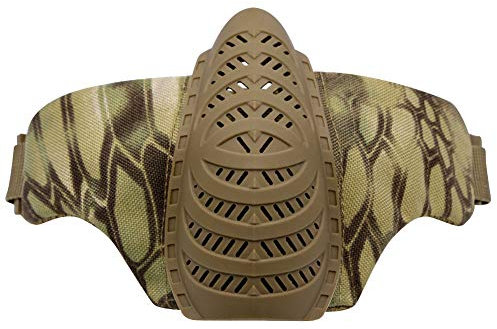 Tactical Area Demi Masque de Protection Tactique de Protection CS Demi-Masque de Paintball Militaire Pliable, Hi