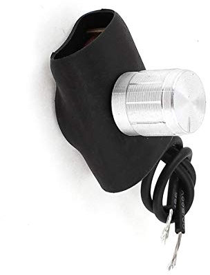 Aexit Black Plastic Covered Silver Tone Knob Dimmer Switch AC220V 1-3A (eddc841082ede7b88c83d3c8766ffb42)