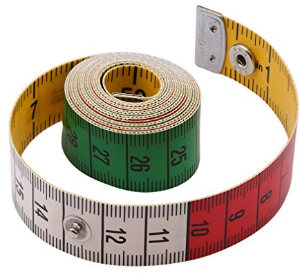 HENGSONG 150cm 60 Pouce Doux Corps Mesure Ruban Mètres à Ruban pour Couture sur Mesure Couturière Tissu Règle, La Couleur