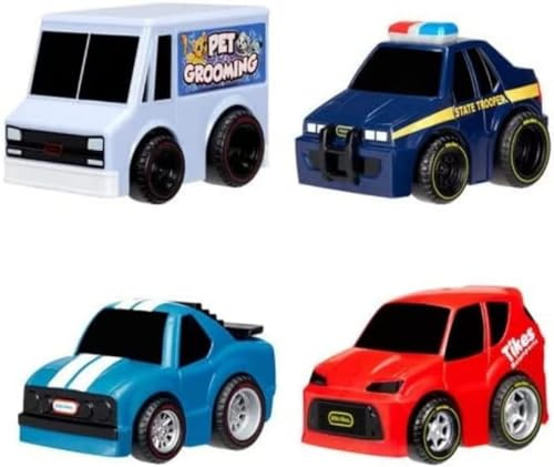 little tikes My First Cars Crazy Fast Cars Serie 3 - Aufziehauto mit bis zu 15 m Reichweite - Realistisches Design, Leicht zu Greifen - Ab 2 Jahren - Sortiert - 1 Wagen je nach Vorrat