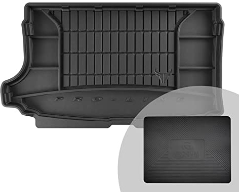 FROGUM ProLine 3D Gummimatte Exklusive Auto Kofferraummatte Kofferraumwanne für Volkswagen T-Cross ab 2018 | Bequemer Organiser | Die höchsten Kanten
