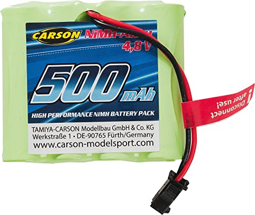 Carson 500608247 4,8V/500mAh NiMH Flixbus JST - RC Akku, Ersatzakku, Akku für ferngesteuerte Autos, RC Auto, Akku für RC Modelle, RC Batterie
