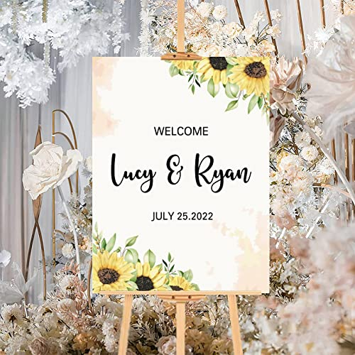 Rustikales Holzschild für Hochzeiten, Aquarell, florales Holz, Hochzeit, Willkommensschild, individuelle Hochzeit, Party, perfekt für Verlobung, Brautparty, Verlobung, Party, Dekorationen,