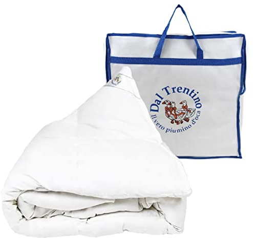 Vico Casa piumino matrimoniale del Trentino in 100% vera piuma d’oca naturale/DESIGNED IN ITALY modello Cortina/Piumone invernale doppio matrimoniale 250x200cm