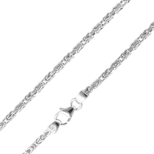 trendor Königskette 925 Sterlingsilber Collierkette Breite 2,0 mm 15775 | zeitlose Halskette für Damen und Herren, elegantes Accessoire und schöne Geschenkidee,