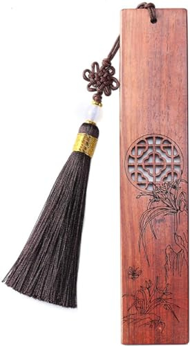 QIWEIS Holz Lesezeichen mit Gravur, Handgefertigtes Lesezeichen aus Holz, Dekoratives Lesezeichen zum Lesen, Geschenk für Lehrer, Schüler und Buchliebhaber