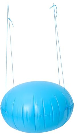 Milisten Aufblasbares Poolkissen Winterfest 120cm PVC Rund Luftkissen Pool Winterabdeckung Aufstellpool Eisdruckschutz mit Seil