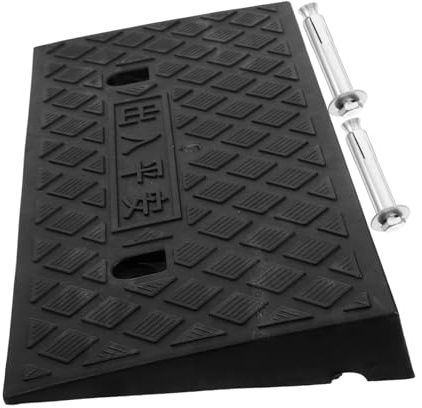 HAPINARY Schwellenwertrampe aus Robustem Pvc 6cm Hoch Rutschfeste Rollstuhlrampenpolster für Türschwelle und Rampe für Zuhause Vielseitige Ramppenmatte für Innenbereich
