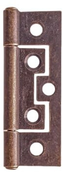 Bisagras. 4 juegos de bisagras de metal for el pecho con tornillos, bisagra de hebilla de embutir, 2,7 , bronce/negro, decoración de hardware, muebles, armario, caja de madera, cobre rojo X 4(Red Cop