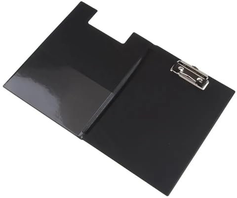 Klemmbrett 3 Stück Klemmbrett-Dateiordner-Organizer, solides A5-Klemmbrett, Schreibunterlage, schwarz, for Gewerbe und Schreibwaren