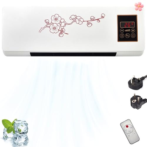 Portable Air Conditioner, Mini Wall-Mount AC Unit, Quiet Fast Cooling/Heating, No Installation Required, Split Max Design