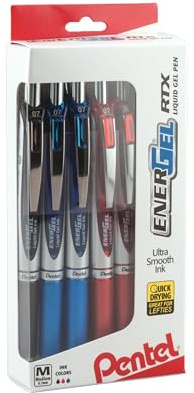 Pentel EnerGel RTX RT Liquid Gel Pen (Pack of 1, 12 Count Total)