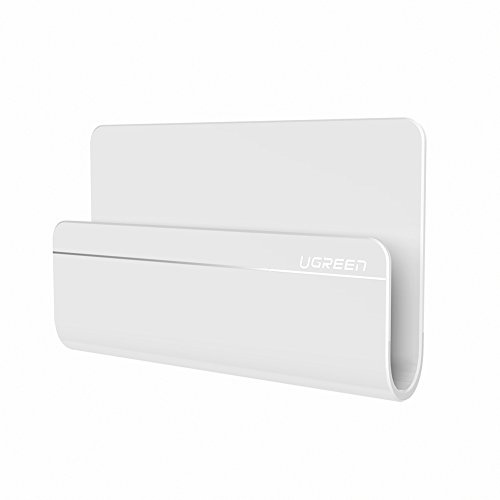 UGREEN Ladehalterung Handy Wandhalterung Handyhalterung für Wand kompatibel mit iPhone 13 12 11 Pro Max X 8 Plus kompatibel mit Galaxy S20 S10 A50 Huawei Mate 20 P30 usw., 4.6’’ x 2.7’’ x 0.6’’