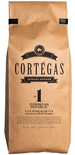 Cortegas Espresso Superior – Premium Direct Trade Kaffee aus der Dominikanischen Republik – Ganze Bohnen für Siebträger und Espressokocher - wenig Säure (330g)