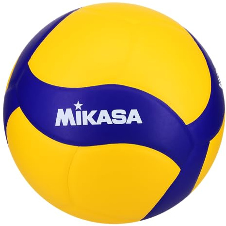 MIKASA V330W, Competition Club Indoor Game Volleyball, Blue/Yellow